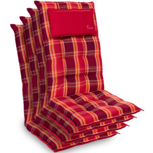 Blumfeldt Sylt, poduška s vysokou zadnou časťou, na vyššie polohovacie kreslo, vankúš, polyester, 50 x 120 x 9 cm, 4 x poduška