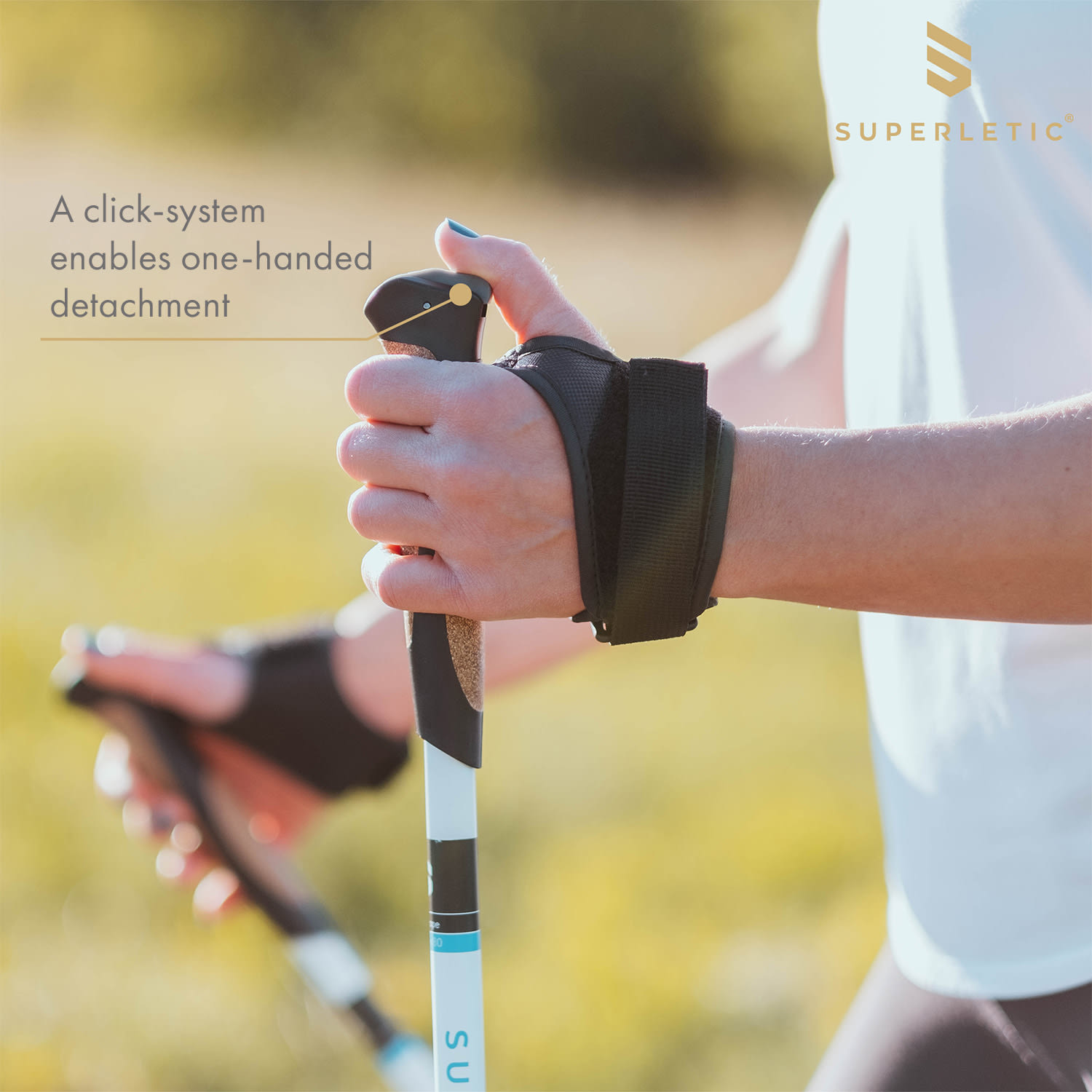 KLARFIT Vigo FX Elite, nordic walking palice, 80 % karbón, 120 cm, korkové rukoväte – Obrázok 3