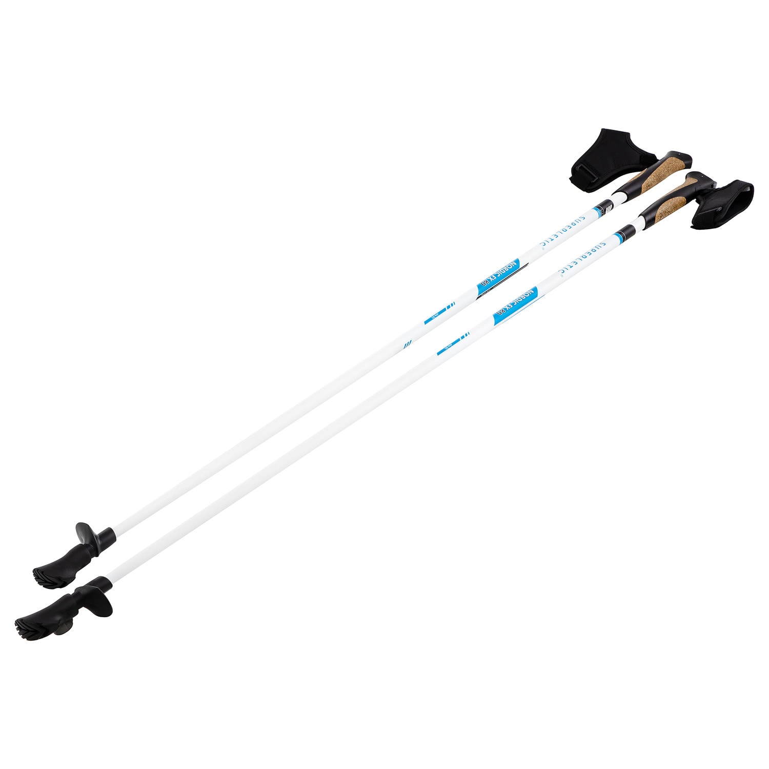 KLARFIT Vigo FX Elite, nordic walking palice, 80 % karbón, 120 cm, korkové rukoväte – Obrázok 2