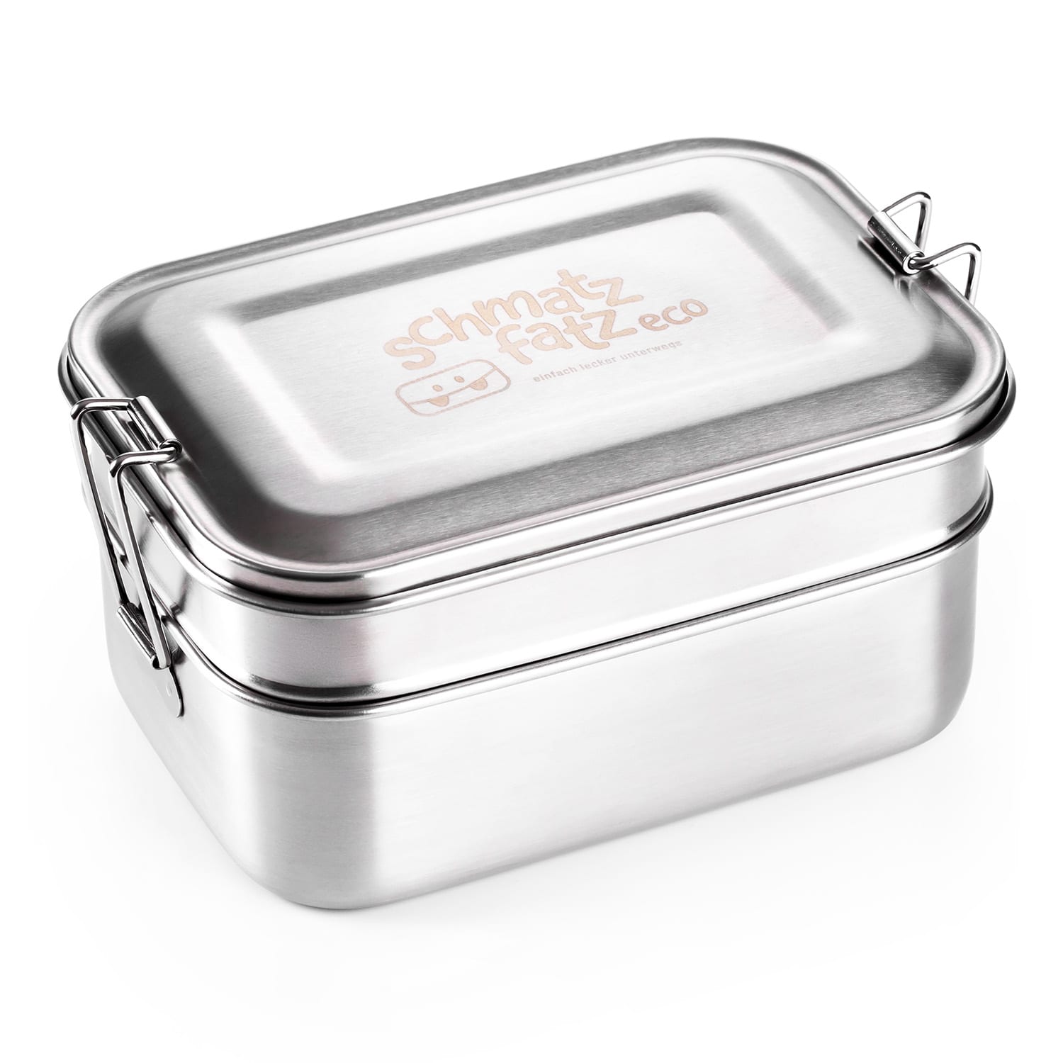 Klarstein schmatzfatz eco, dóza na obed, 2 v 1, 1200 ml, 18 × 12,5 × 9 cm, ušľachtilá oceľ