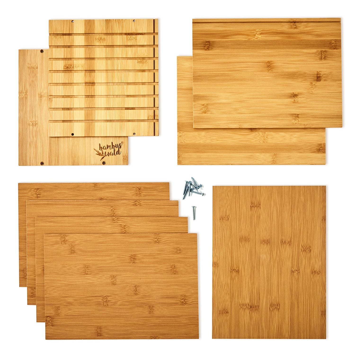Blumfeldt Zásobník na dokumenty, organizér na dokumenty, 5 priečinkov, rozmery: 30,5 × 24 × 22,5 cm, bambus – Obrázok 3