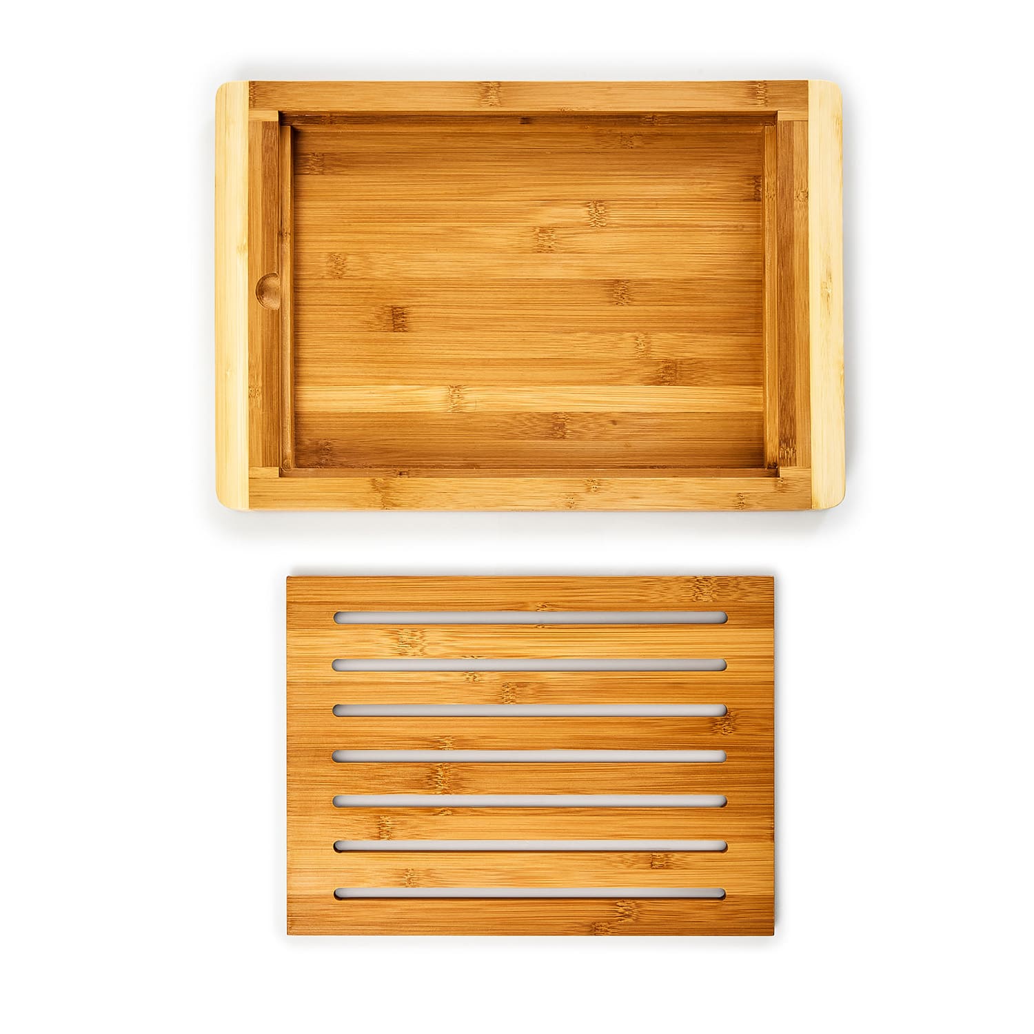 Klarstein Doska na krájanie chleba s priehradkou na omrvinky, 38 x 3 x 25,5 cm (ŠxVxH), bambus, recyklovateľná – Obrázok 5