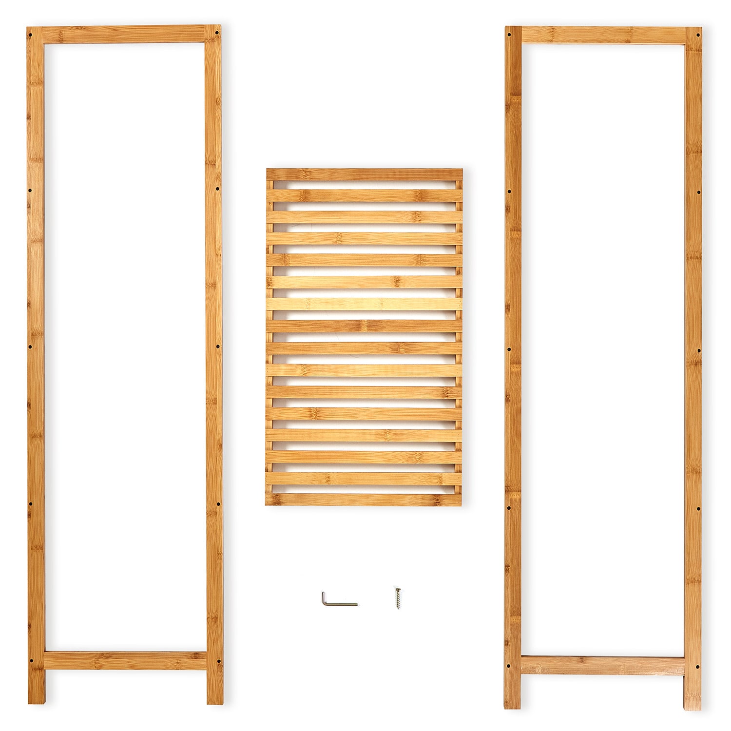 Blumfeldt Regál, viacúčelový regál, 5 úrovní, 60 × 117,5 × 35 cm (Š × V × H), bambus – Obrázok 4