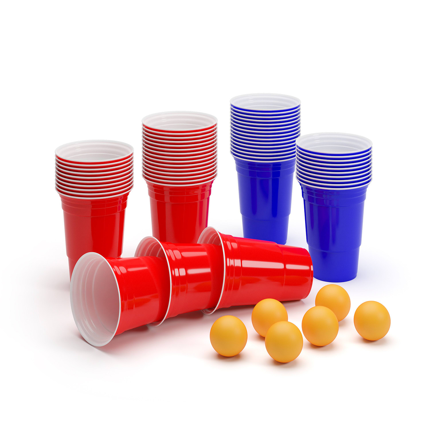 BeerCup Baseliner, súprava so stolom na beer pong, audio, držadlá, držiak na loptičky, 6 loptičiek – Obrázok 2